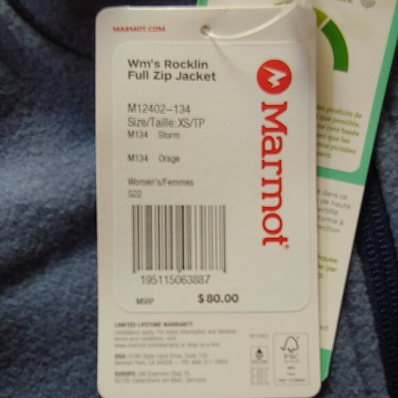 Marmot Rocklin Full Zip Fleece Jacket - Picture 16 of 16